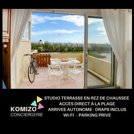 « L'ecume » Terrasse Rez-de-chaussee/front De *