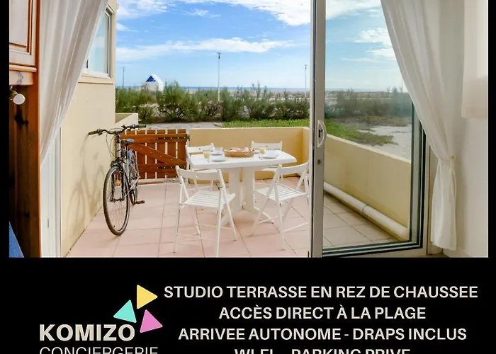 « L'ecume » Terrasse Rez-de-chaussee/front De *